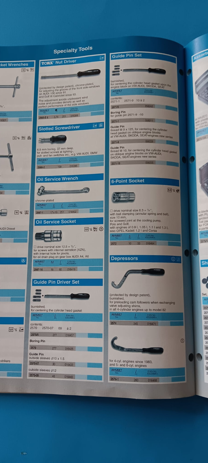 Hazet 2002 Special Service Tool Catalog 138 pages