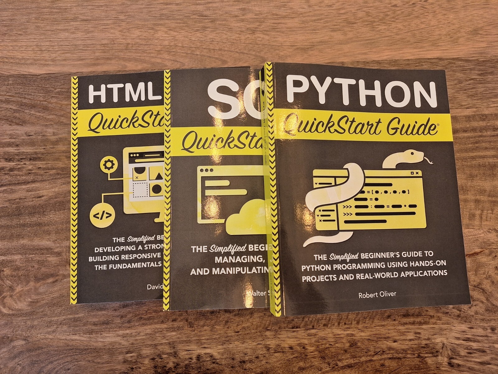 Lot of 3 Programming Books: QuickStart Guides Programming Bundle