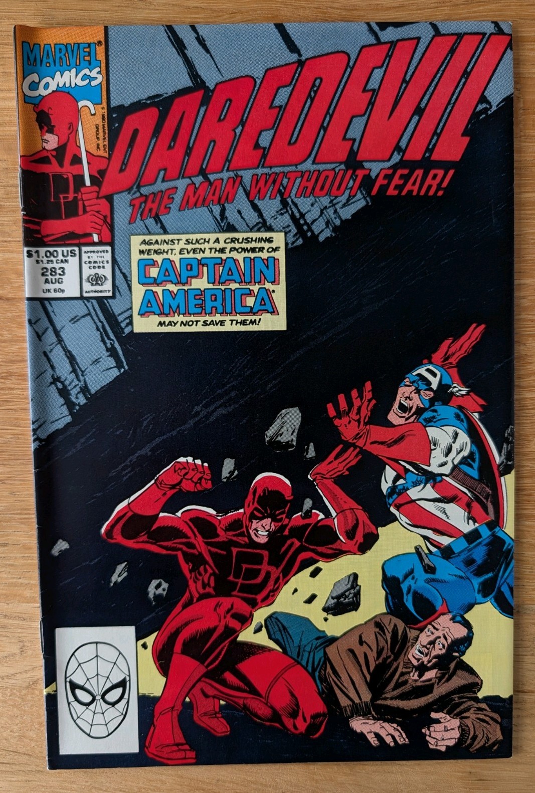 Daredevil #283 – Marvel Comics – 1990- fn/Vfn- Bagged and Boarded