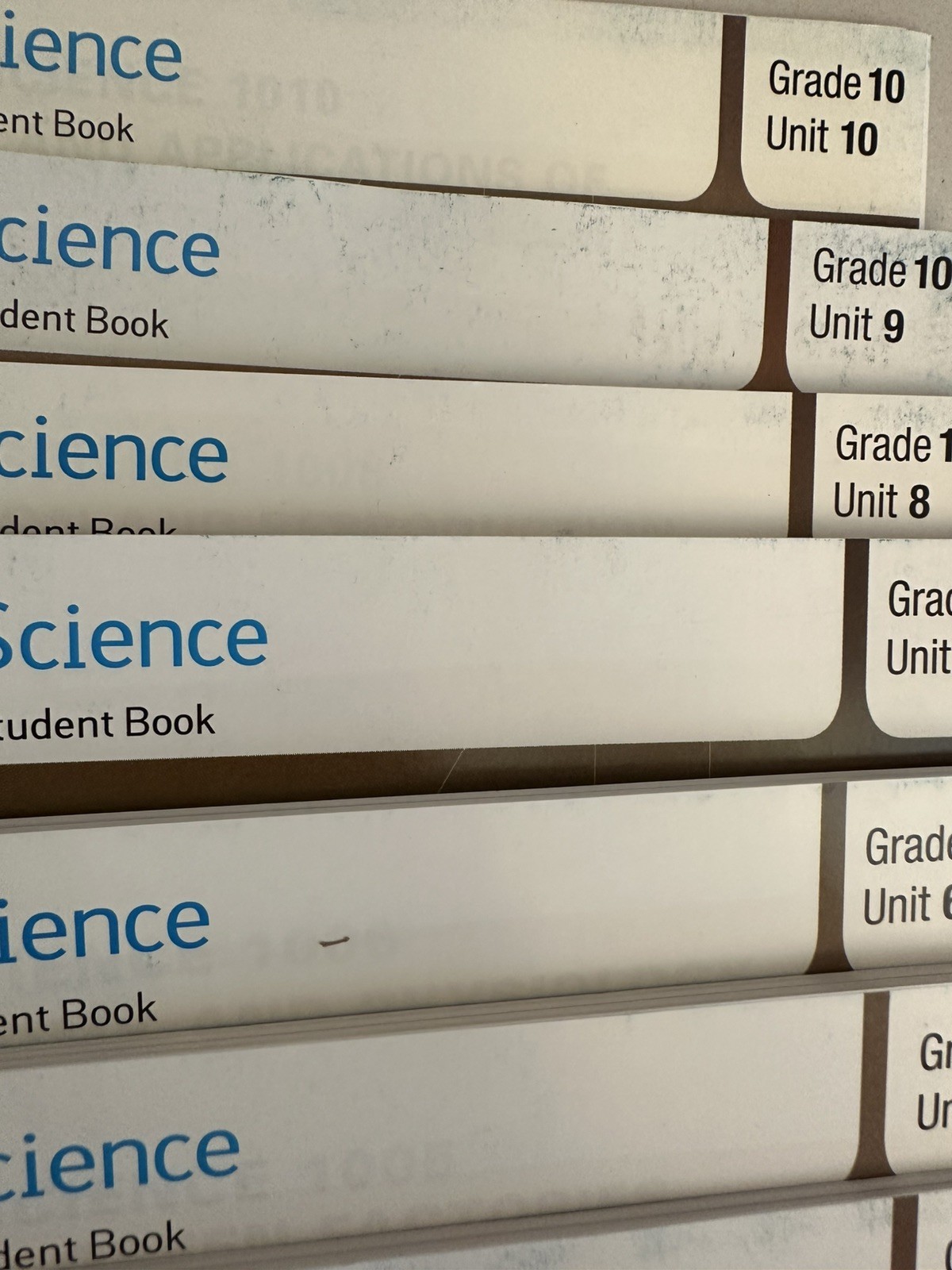 Lifepac Science 10th Grade Student Set Units Workbook Units 1-10 Homeschool