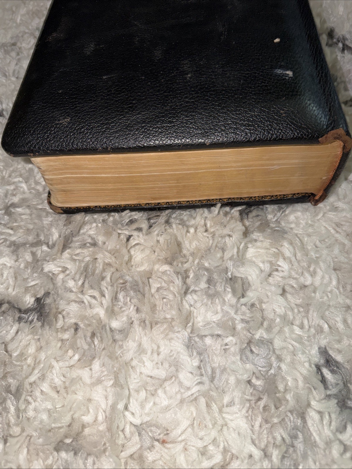 THE HOLY BIBLE, CONTAINING THE OLD AND NEW TESTAMENTS LEATHER BOUND INDEXED RARE