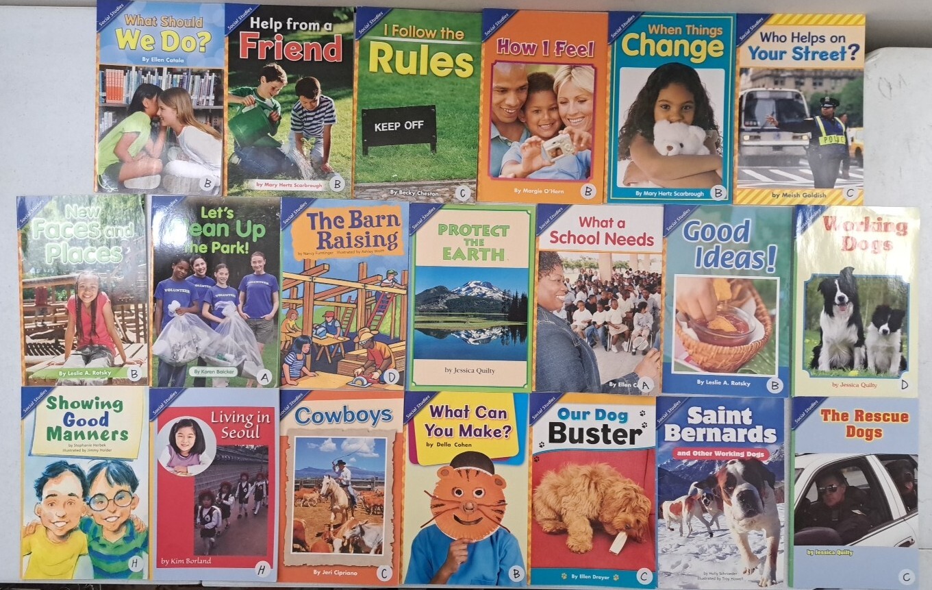 Lot Of 20 Level 2 Readers (2nd Grade) Social Studies-Life Skills