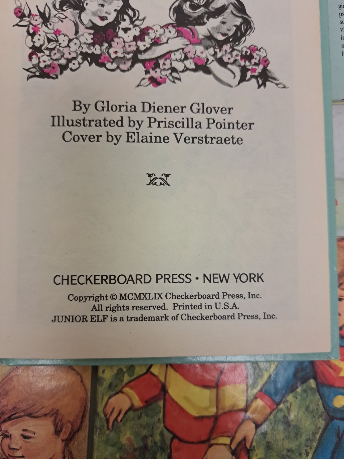 Complete Set VTG Checkerboard Press Religious Books Junior Elf Lot Of 12 #726