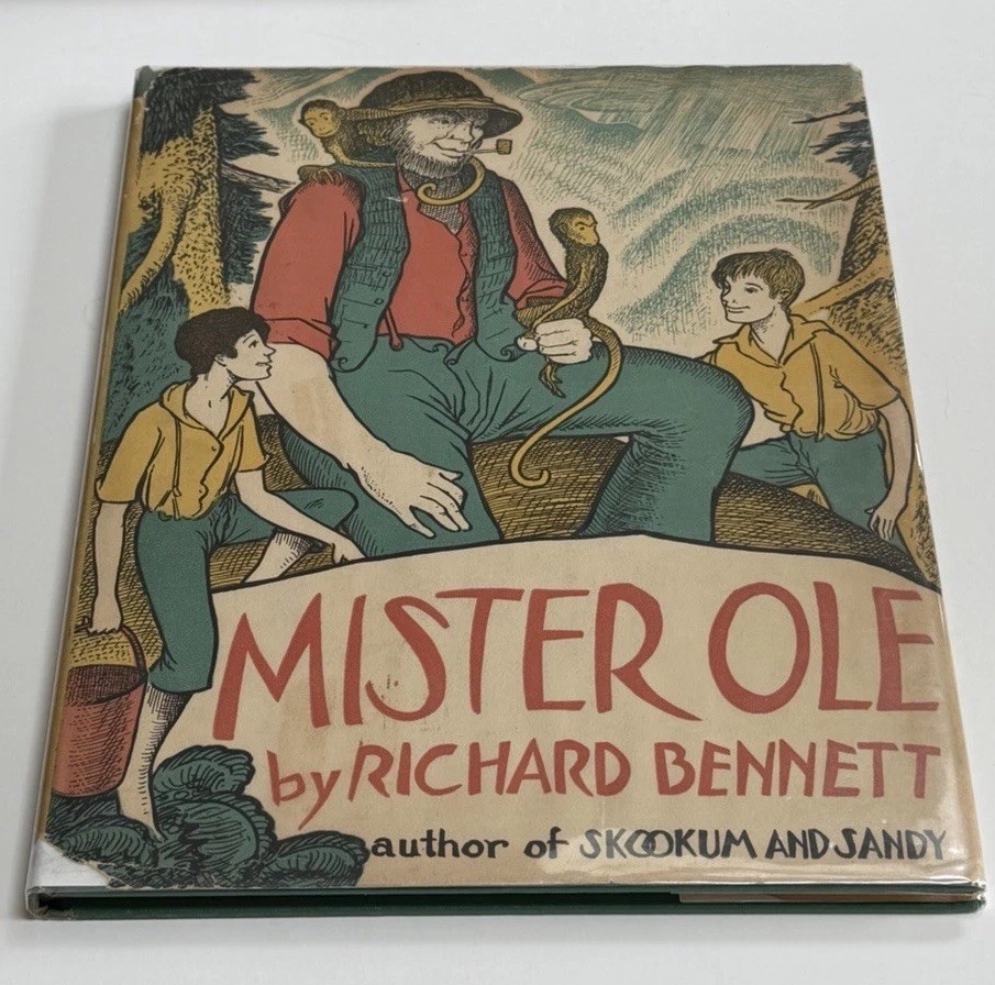 Mister Ole VTG ILLUSTRATED Children’s Book 1940 logging fishing in Puget Sound