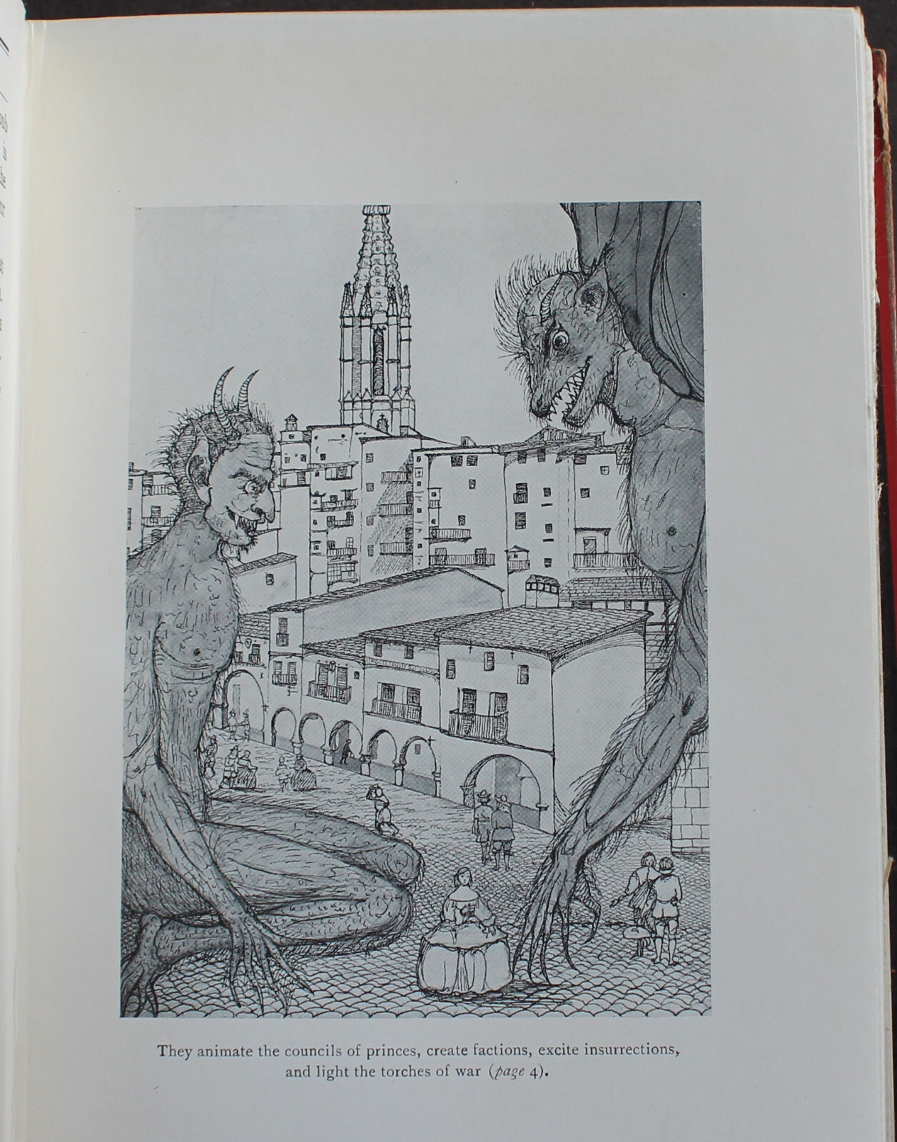 Rare Antique Old Book Devil On Two Sticks 1926 Illustrated Occult Demon Spain ⭐