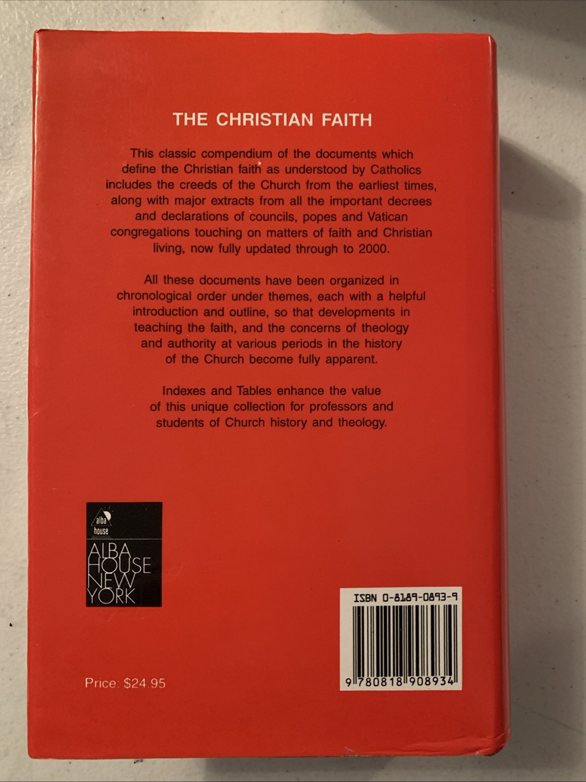 Christian Faith Doctrinal Documents of the Catholic Church by J Dupuis Hardcover