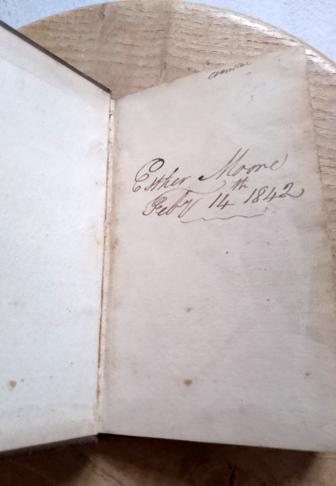 Antiquarian, miniature leather binding 12cm x 7cm The Economy of Human Life 1808