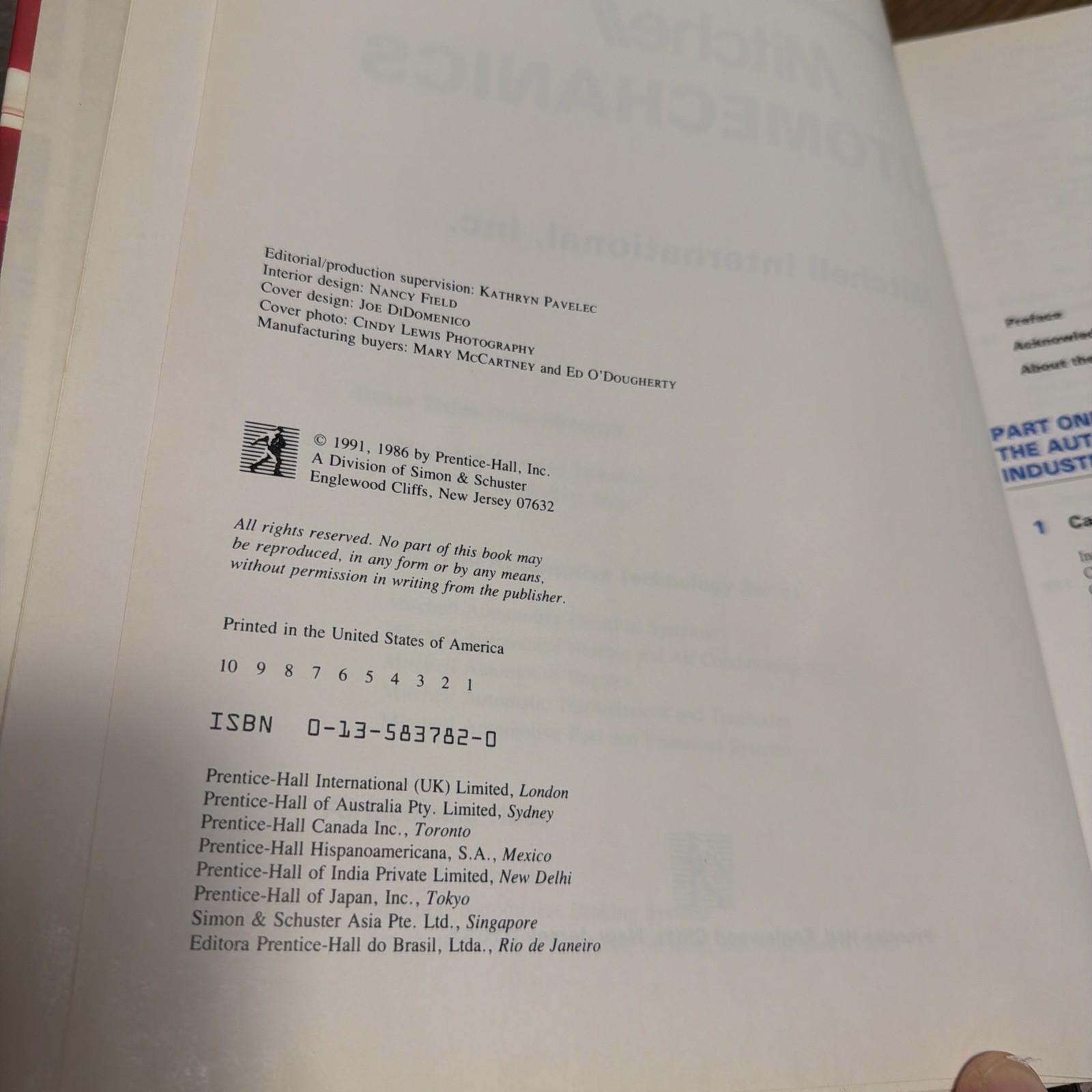 Mitchell Automechanics 2nd Edition Textbook VINTAGE Clean Good Binding NO STAINS