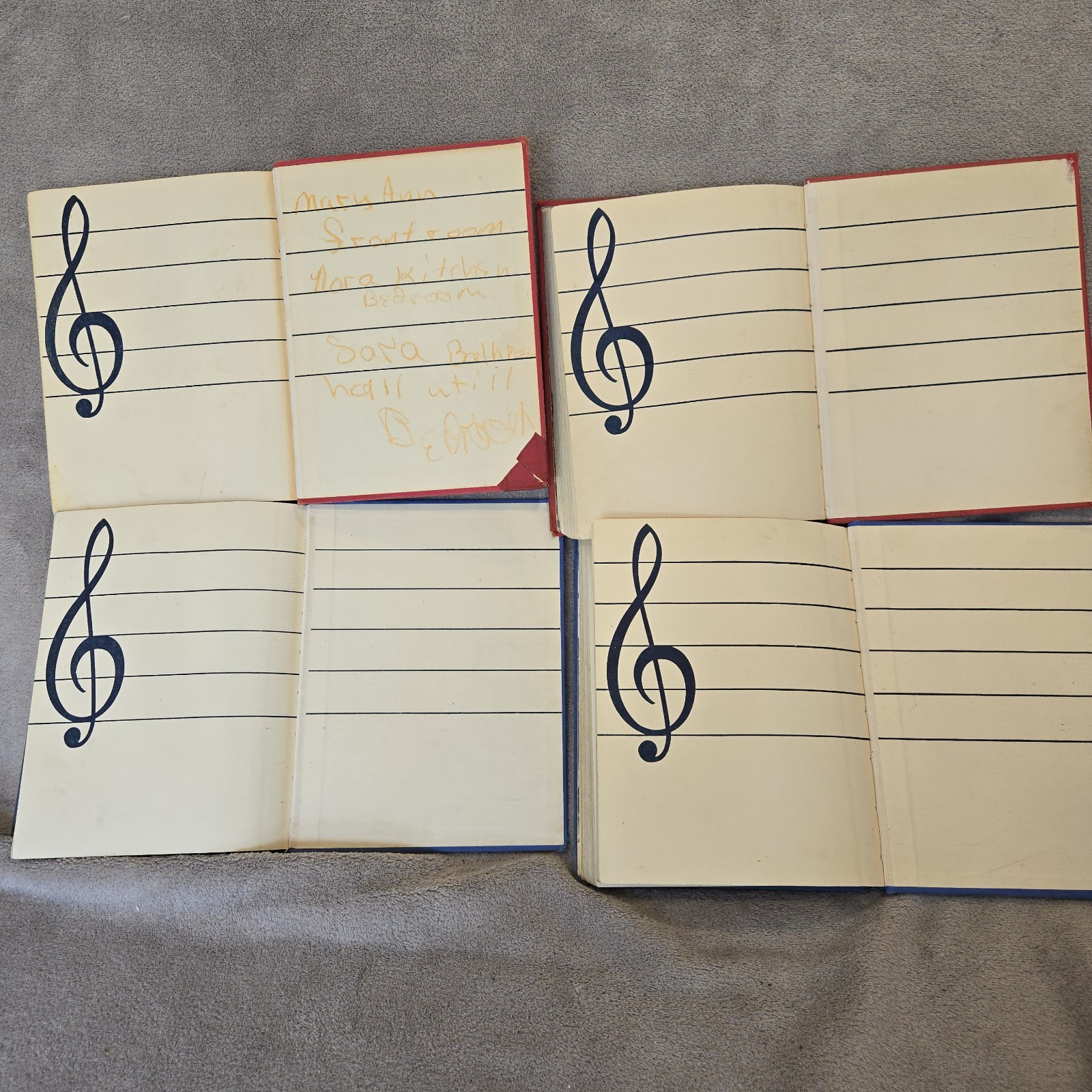 The American Singer Book 2, 3, 4, 5 Hardcover 1940s-50s Vintage School Americana