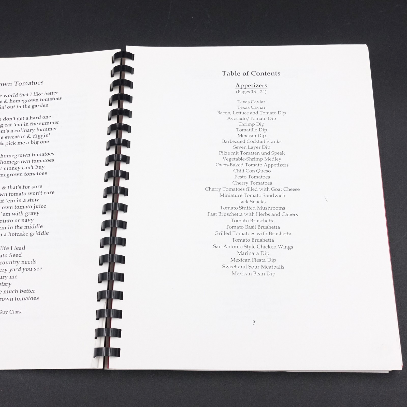 Totally Tomato Cookbook Yoakum Texas Area Chamber of Commerce PB 166 pages VGUC
