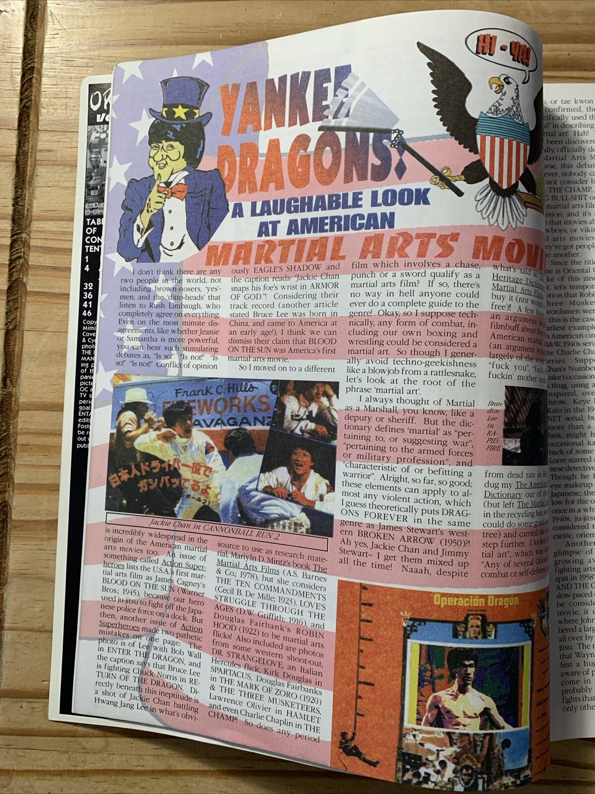 ORIENTAL CINEMA # 7 US 1995 MAGAZINE , KUNG FU ,58 PAGES LOTS OF COLOUR