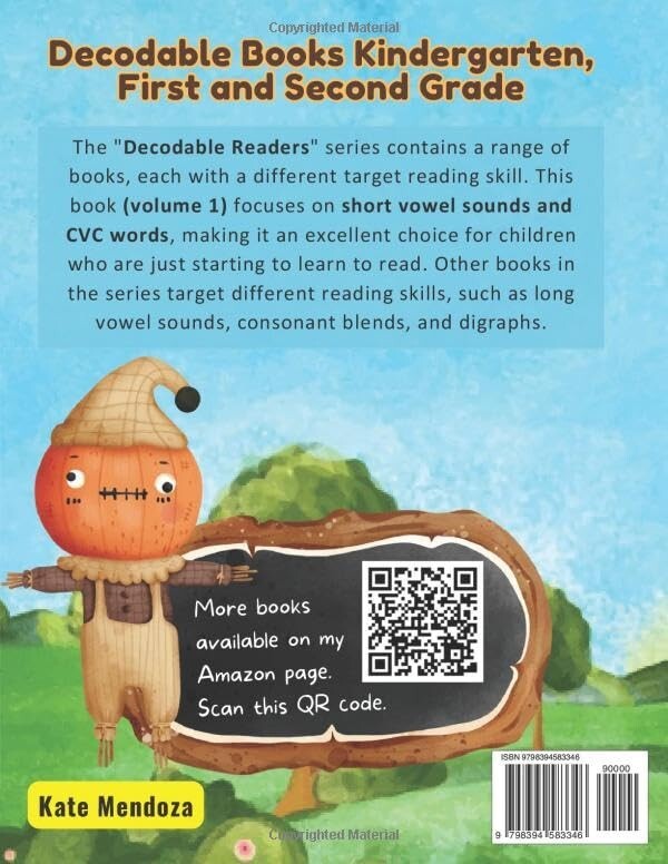 Decodable Books Kindergarten, First and Second Grade: Orton Gillingham Decodable