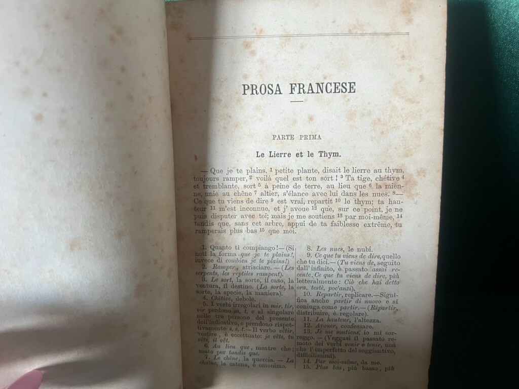 Book ANTHOLOGIE Short Stories French Italian In Prose Romeo From 1894