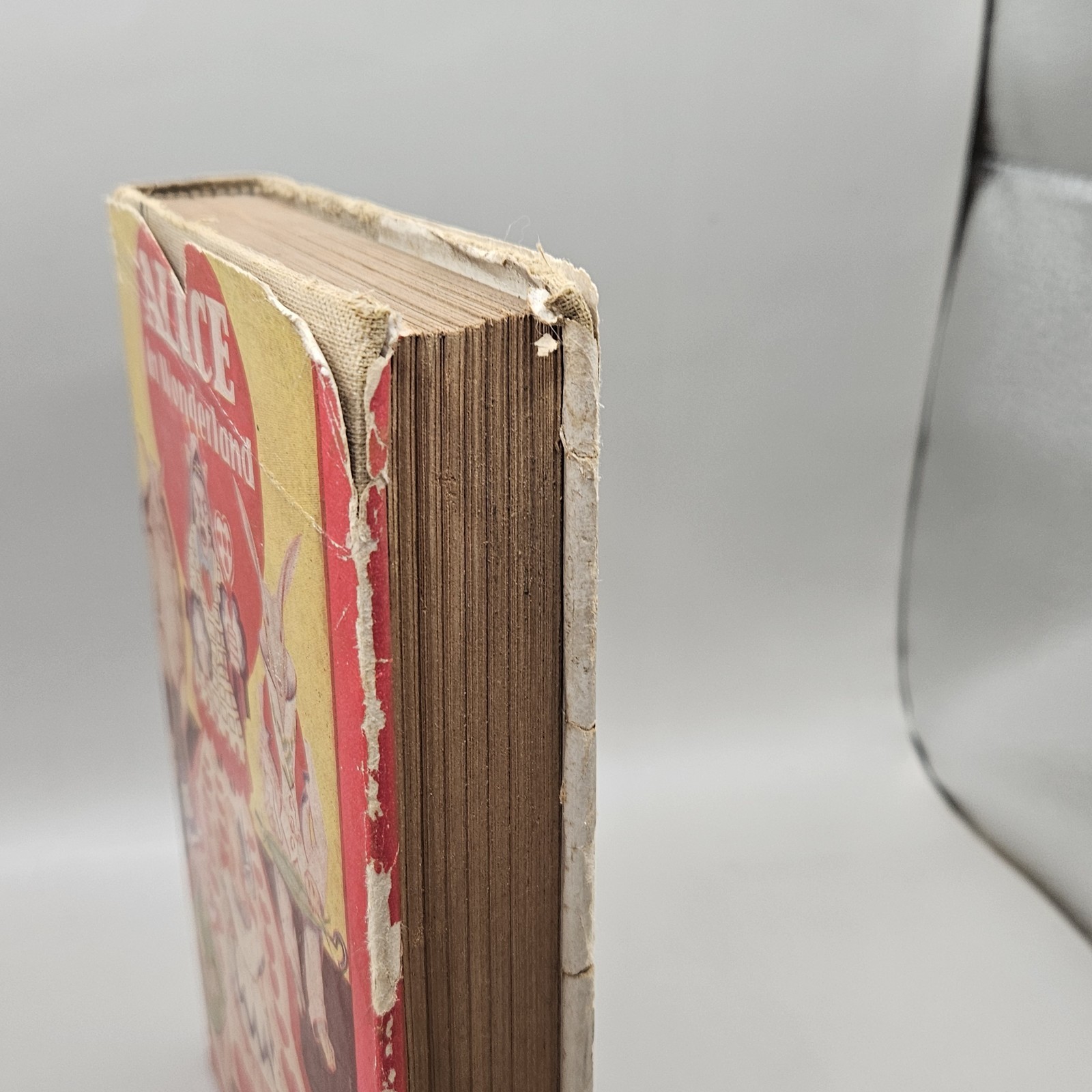 Alice In Wonderland Hardcover Book With DJ World Publishing 1940s