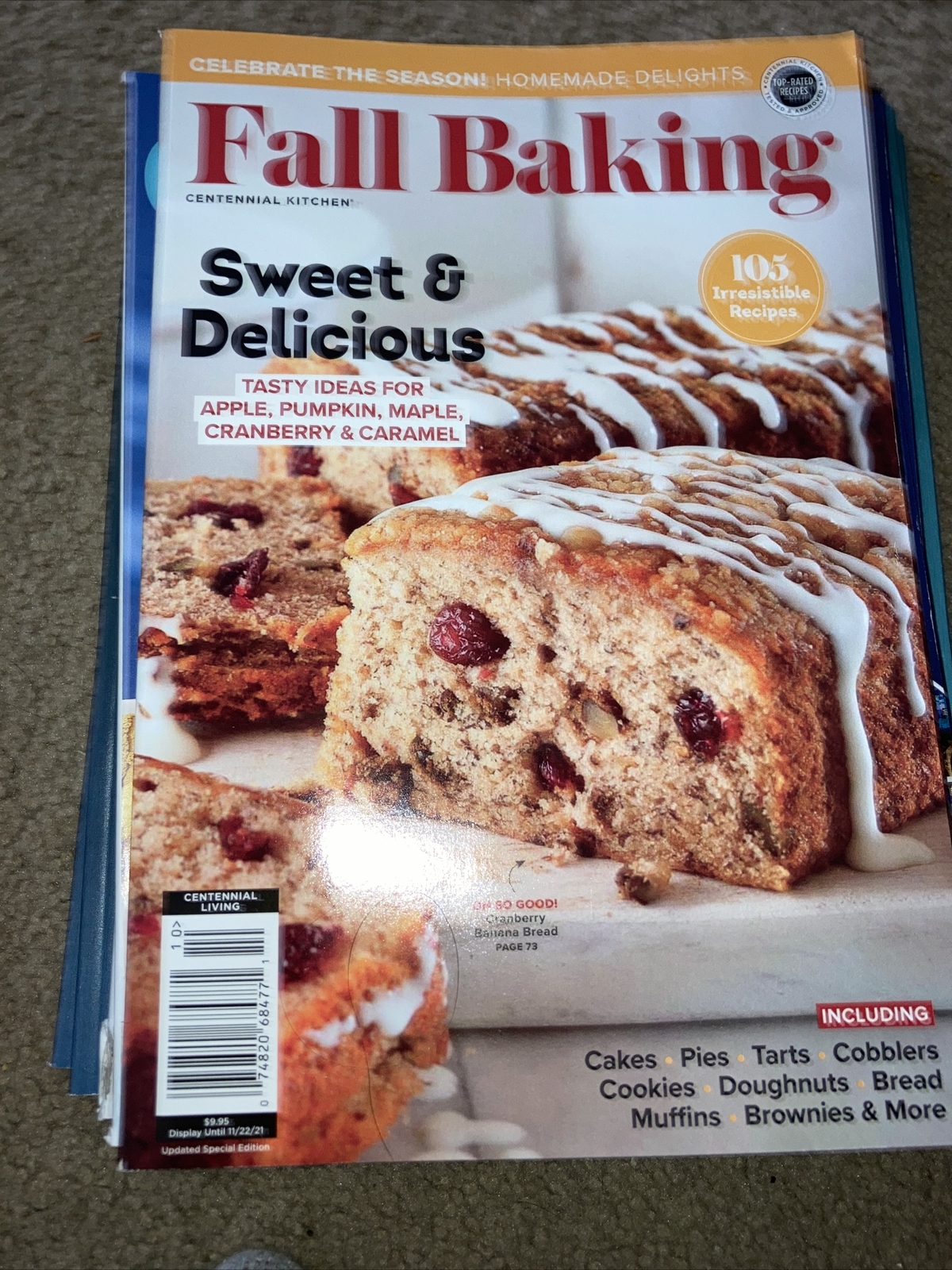 Fall Baking Magazine. 2021 105 Recipes Sweet & Delicious 130 Pages. E-20