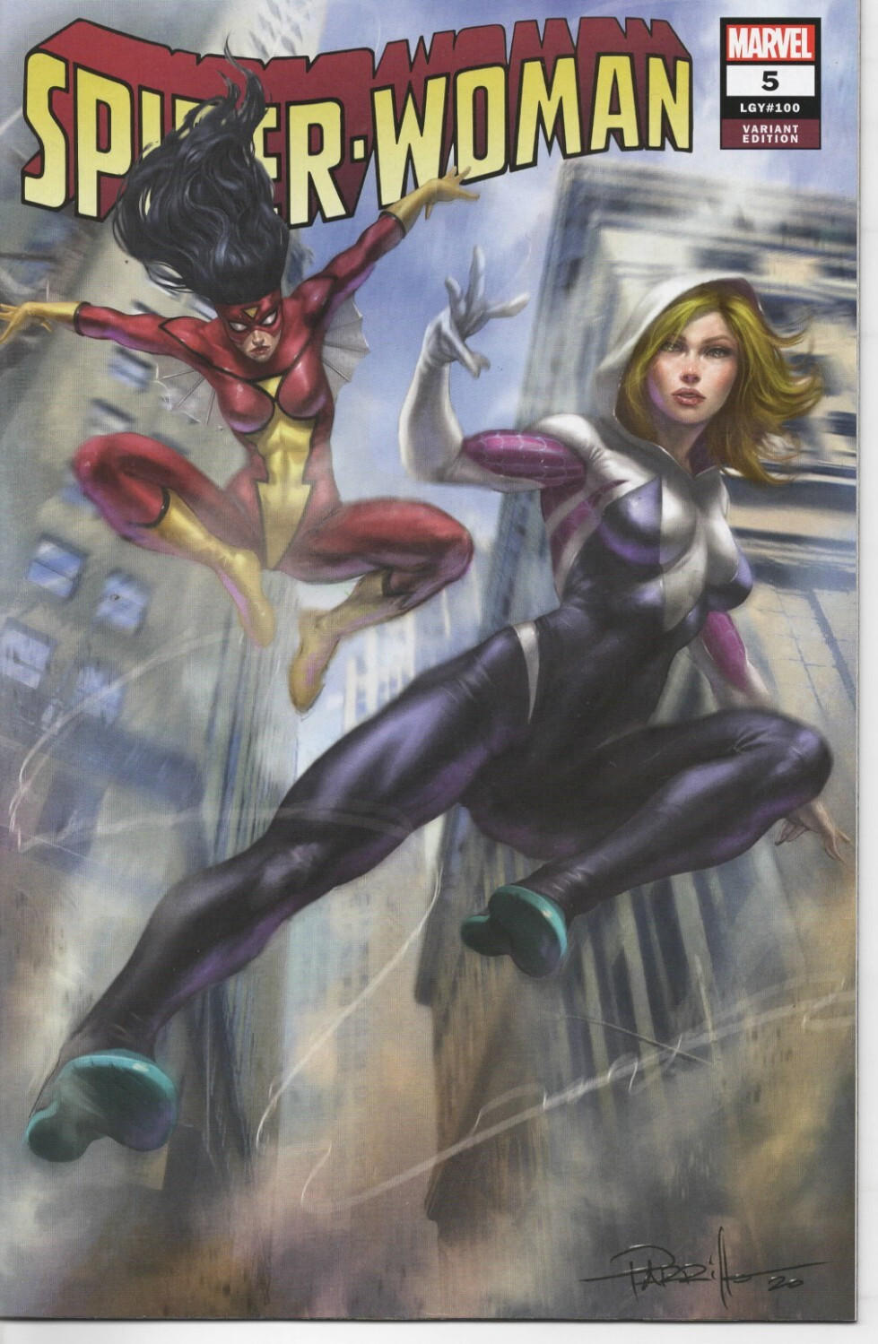 Spider-Woman # 5 (LGY 100) Lucio Parrillo Variant Dec 2020 New Bagged & Boarded