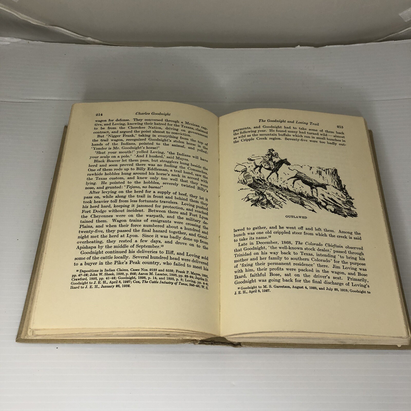 Charles Goodnight by J. Evetts Haley 1936 Hardcover- See photos
