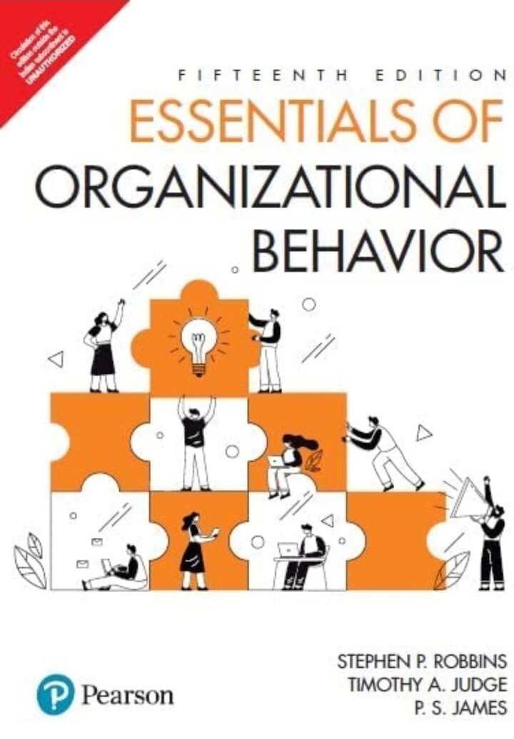 Essentials of Organizational Behavior 15e by Stephen P. Robbins INTERNATIONAL ED