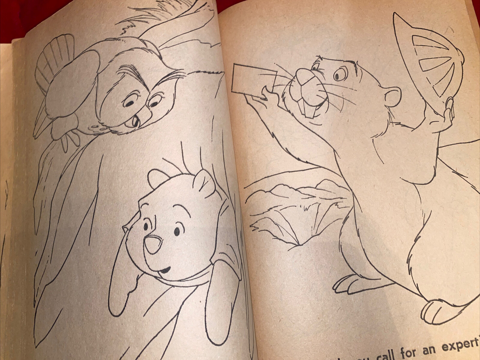 1965 WINNIE THE POOH Whitman Coloring Book #1116 128 Pages Used