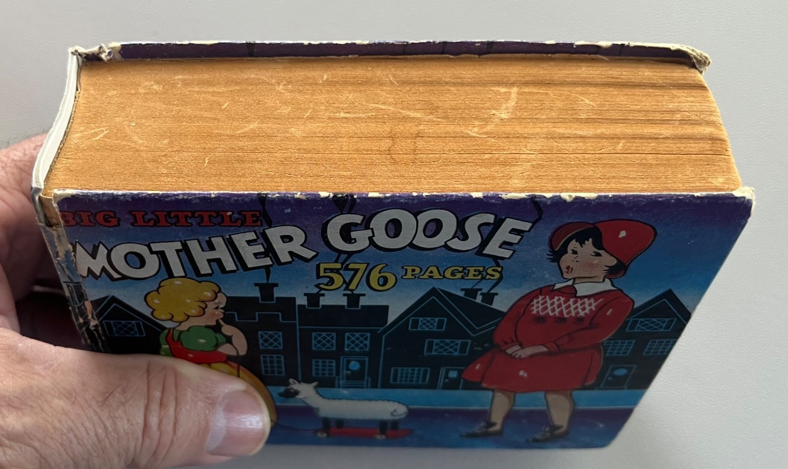 Big Little Mother Goose Hardcover, Super Rare 576 pages, complete Very Good!