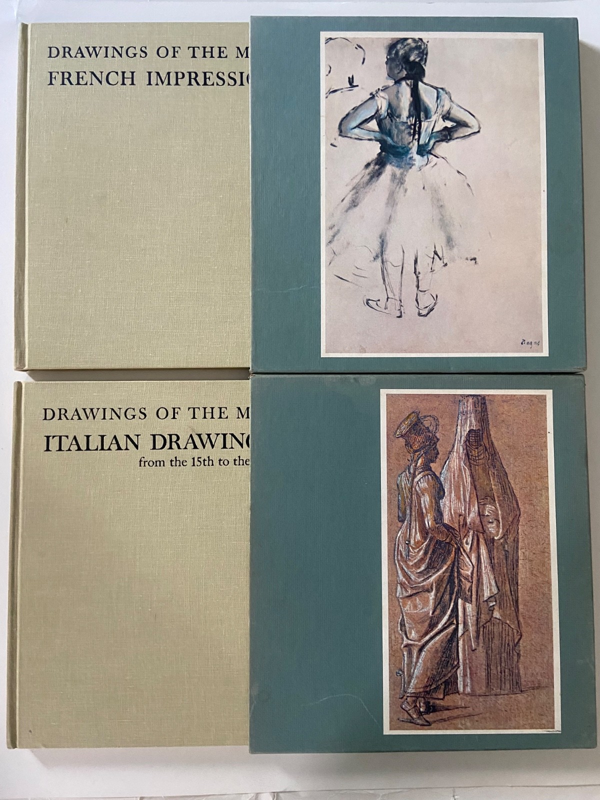 Drawings of the Masters Complete Set of 12 Hardcover Books in Slipcases 1960’s