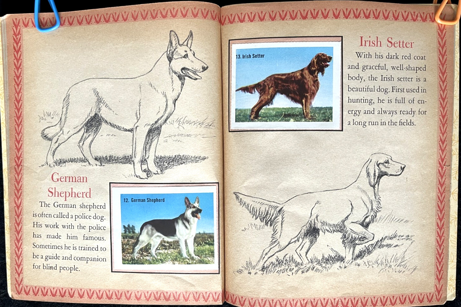 FIREMEN & FIRE ENGINES + DOG STAMPS ~ vintage Little Golden Book set, GUC