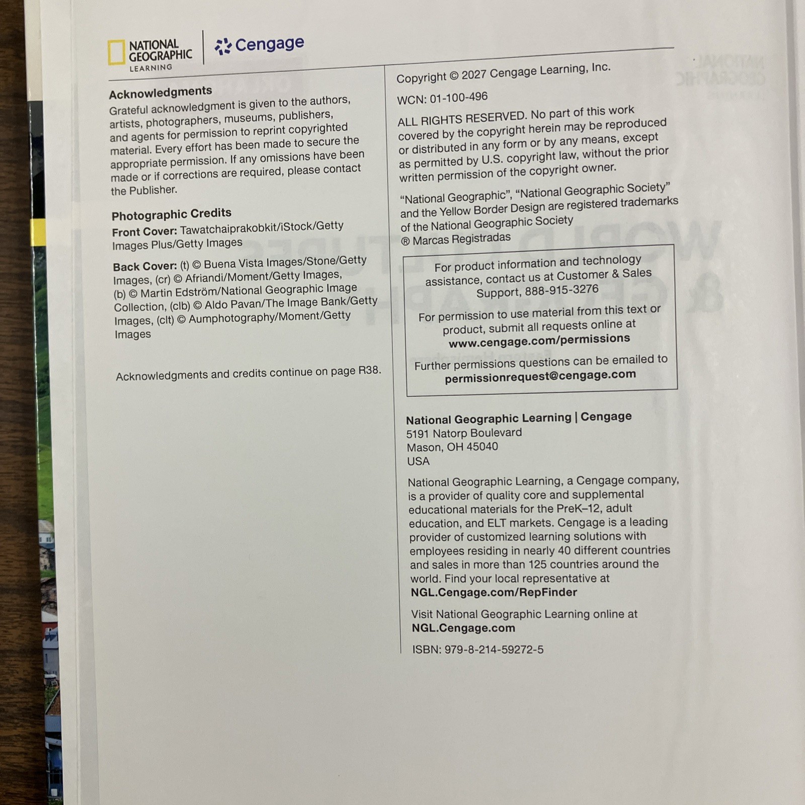 LOT World Cultures & Geography EASTERN Hemisphere 2027 Student/Teacher/Notebk OK