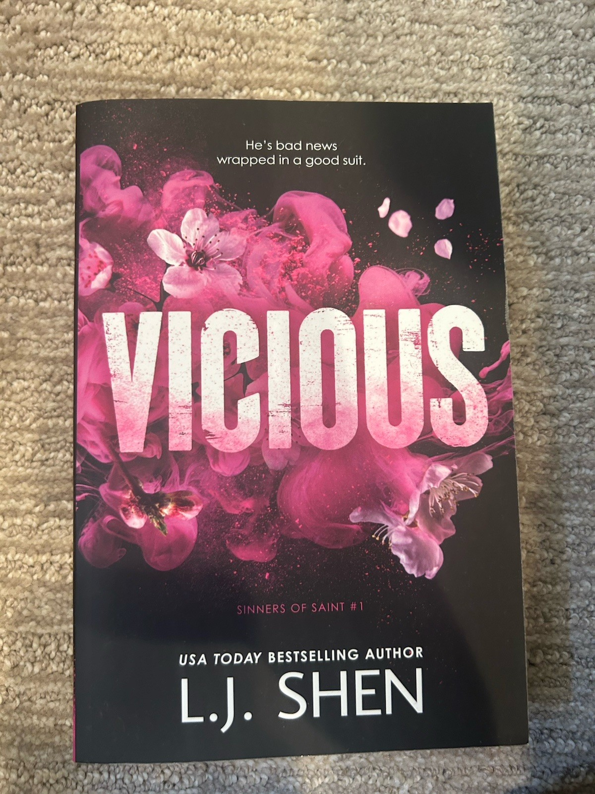 L.J. Shen Sinners of Saint 3-Book Paperback Lot Vicious Ruckus Scandalous