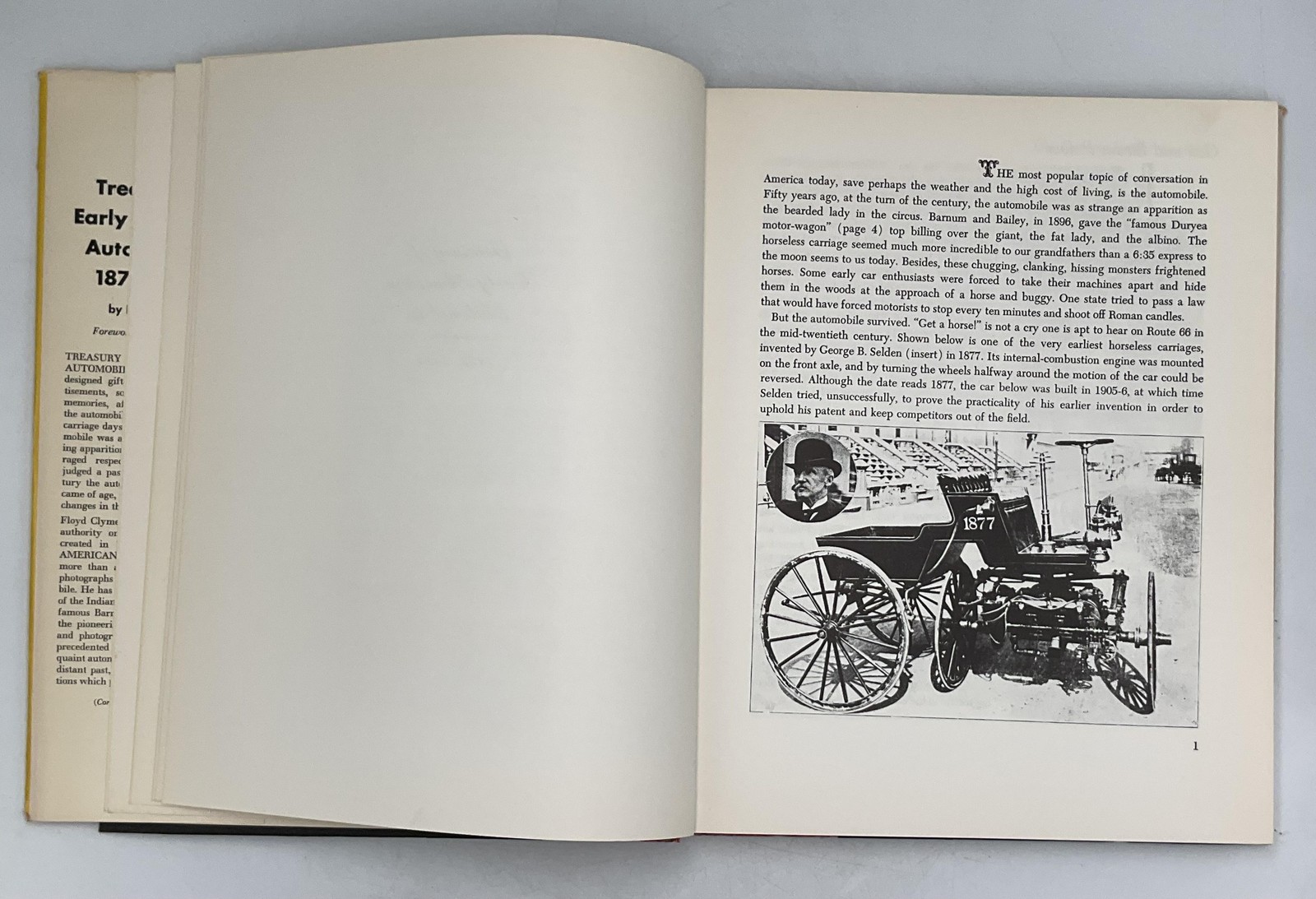 VINTAGE TREASURY OF EARLY AMERICAN AUTOMOBILES 1877-1925 BONANZA DJ HC