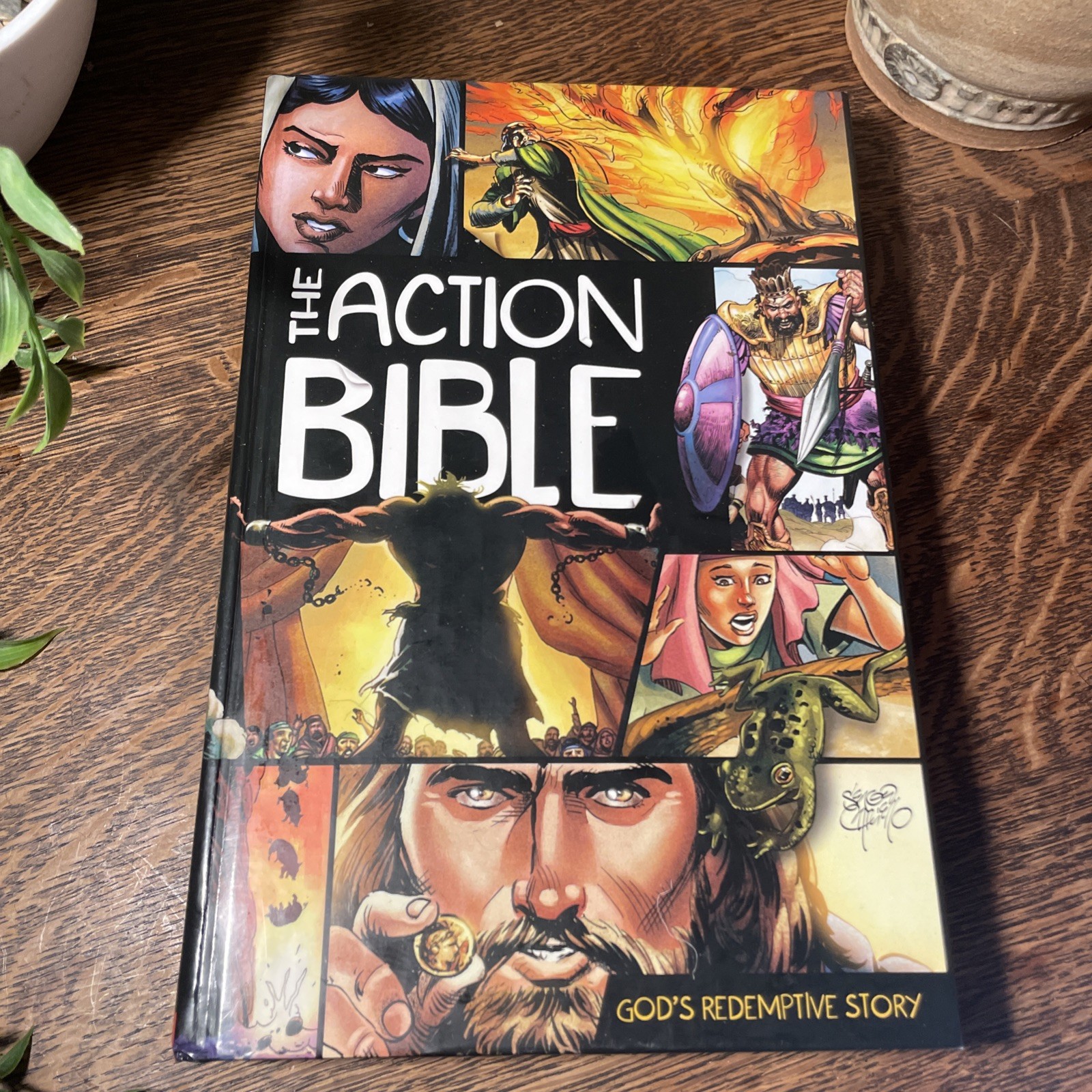 Action Bible : God’s Redemptive Story by Doug Mauss (2010, Hardcover)