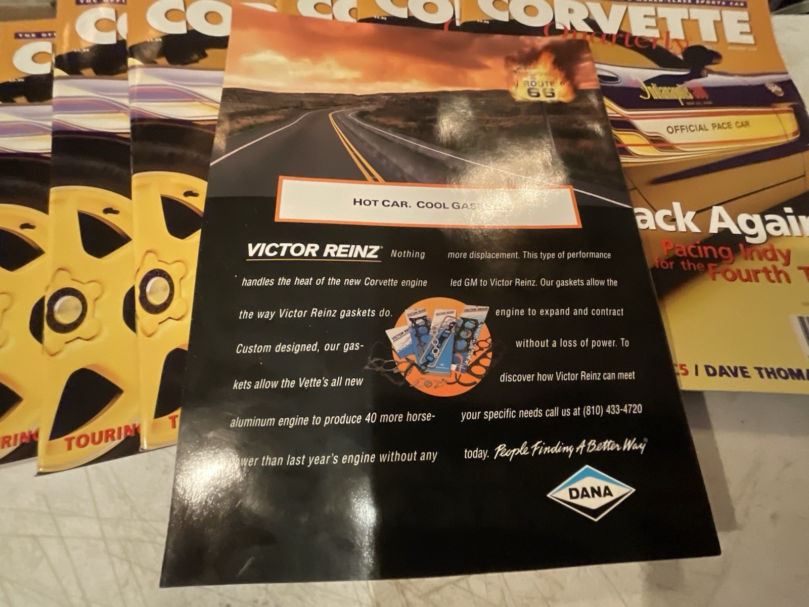 1-“MINT”NEW 1998 CORVETTE QUARTERLY CORVETTE INDY PACE CAR LOIRE VALLEY NORMANDY