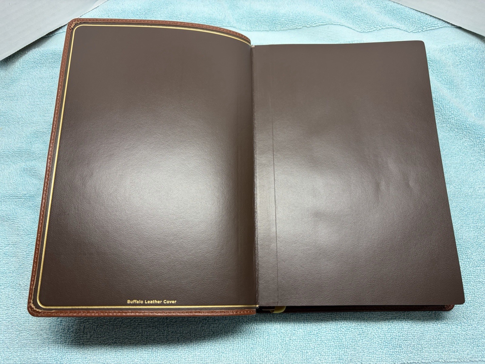 NIV Thinline Bible, Giant Print, Genuine Leather, Buffalo, Red Letter Edition