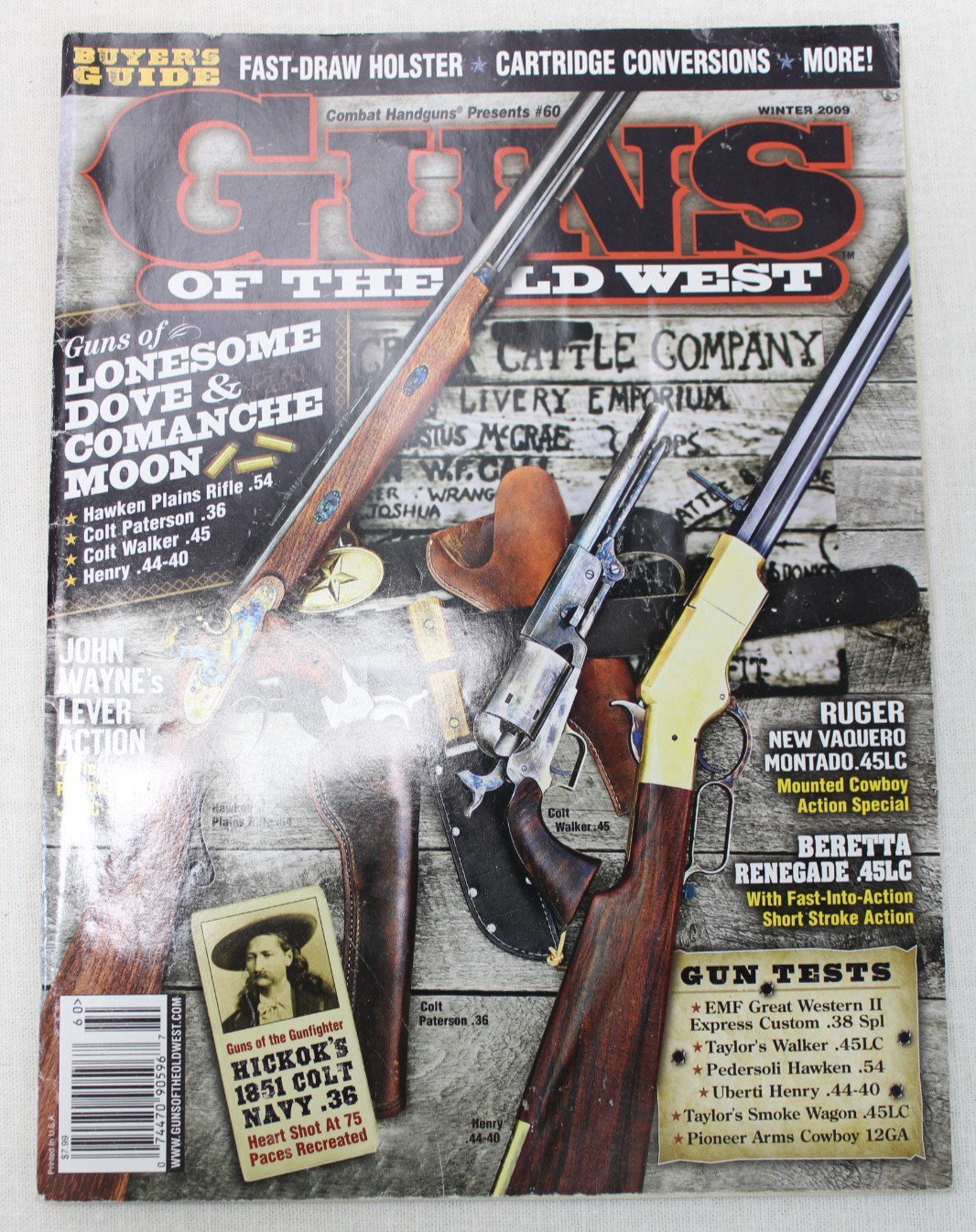 Guns of the Old West Magazine – 2 Issues Spring & Winter 2009 – Buyer’s Guide