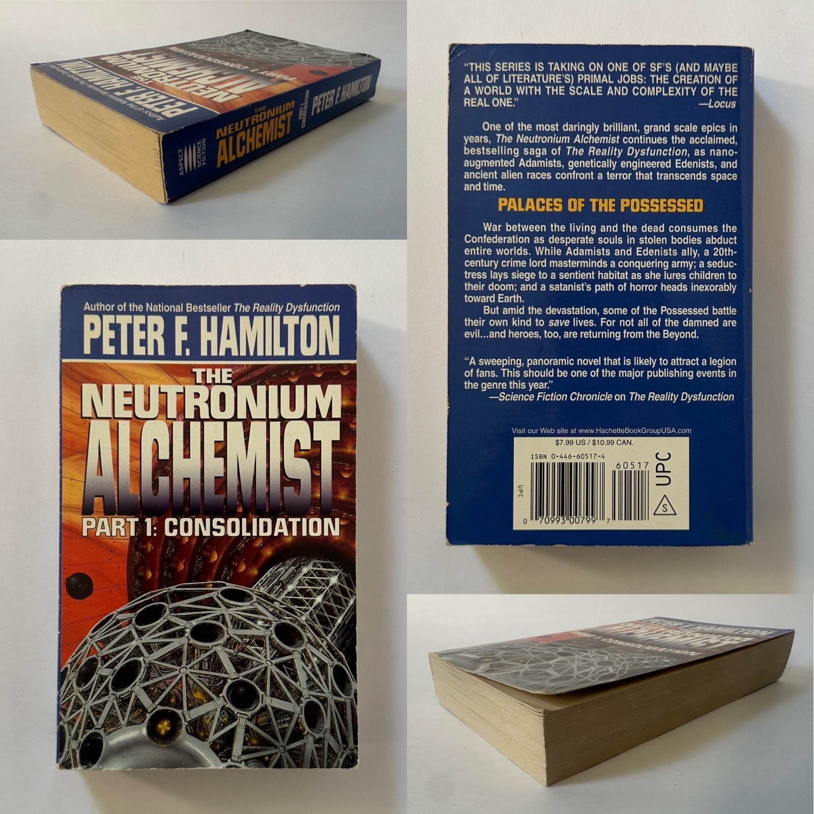 PETER F. HAMILTON Judas/Pandora/Mindstar/Alchemist/Naked God 8 MM Paperback LOT