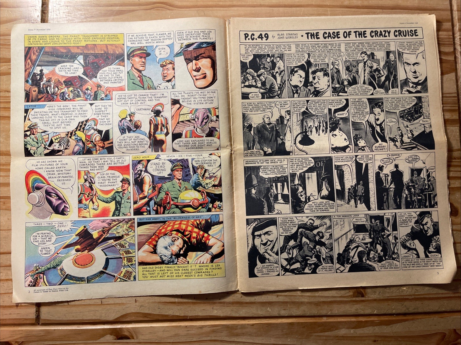Eagle Comic X10 G to VG 1956 Vol 7 #40 to 49 Consecutive, Dan Dare