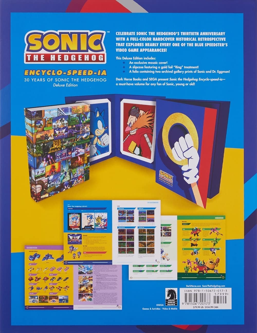 NEW Sonic the Hedgehog Encyclo-Speed-ia (Deluxe Edition) Book by Ian Flynn, SEGA