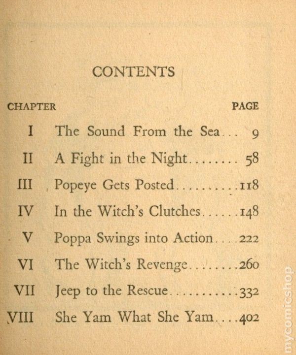 Popeye and the Deep Sea Mystery #1499 GD+ 2.5 1939