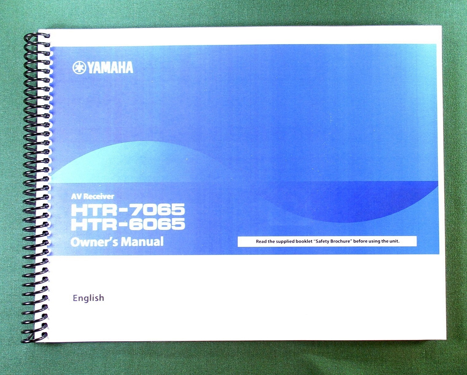 Yamaha HTR-8065 Instruction Manual: Full Color 161 Pages & Protective Covers!