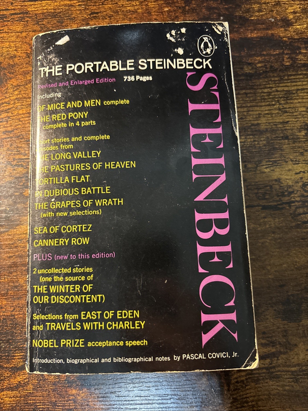 The Portable Steinbeck Revised And Enlarged Edition 736 Pages 1978 Penguin