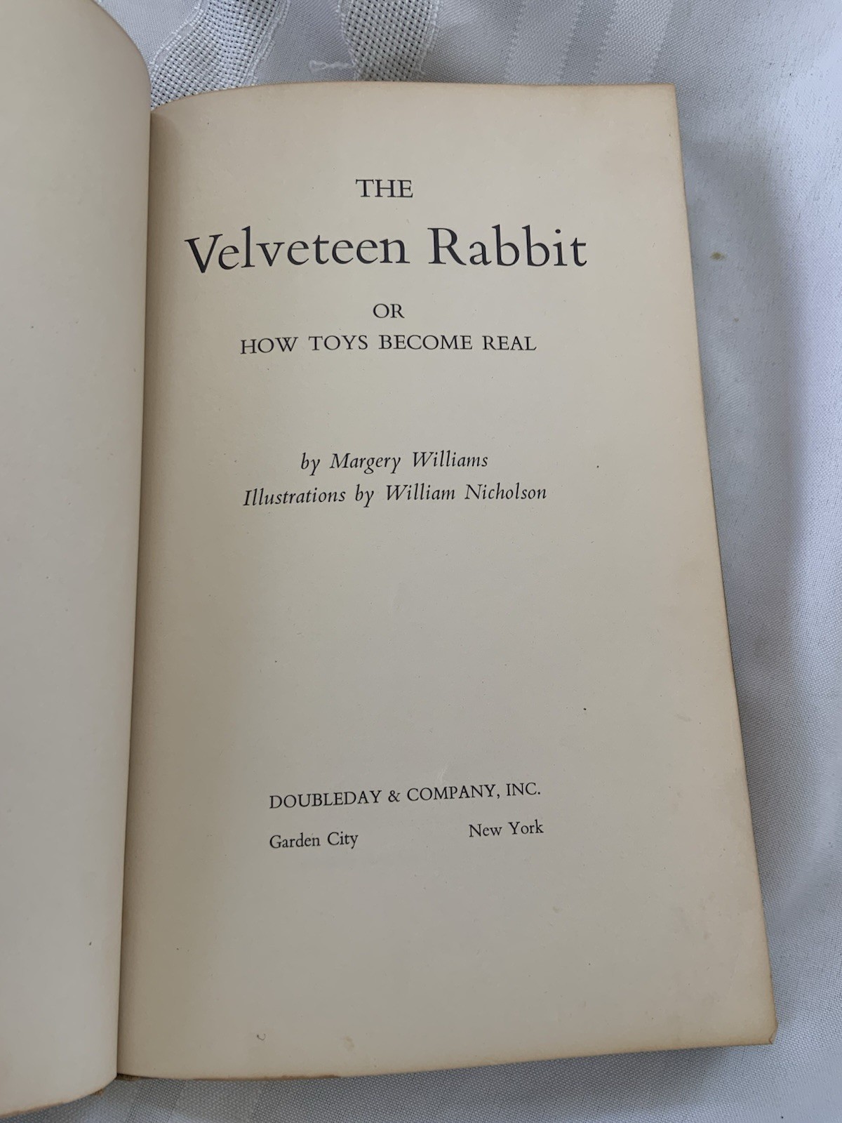 The Velveteen Rabbit, Margery Williams, HC, 1920s Early Rare CL Edition