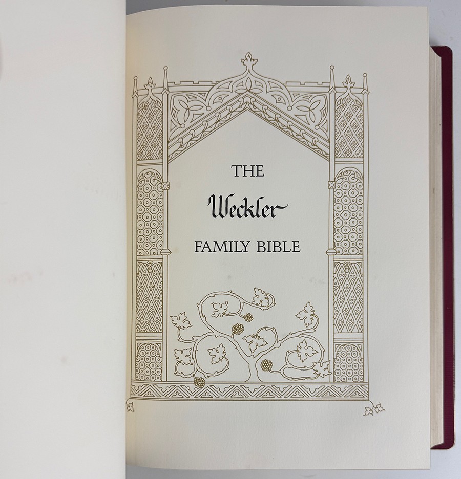 1974/1975 Franklin Mint Family Bible 12oz Sterling Silver King James Version