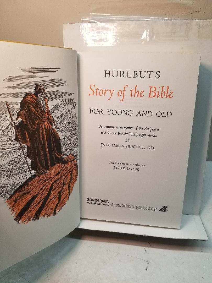 Hurlbut’s Story Of The Bible For Young And Old- 1967, 77- Zondervan- Hard Cover