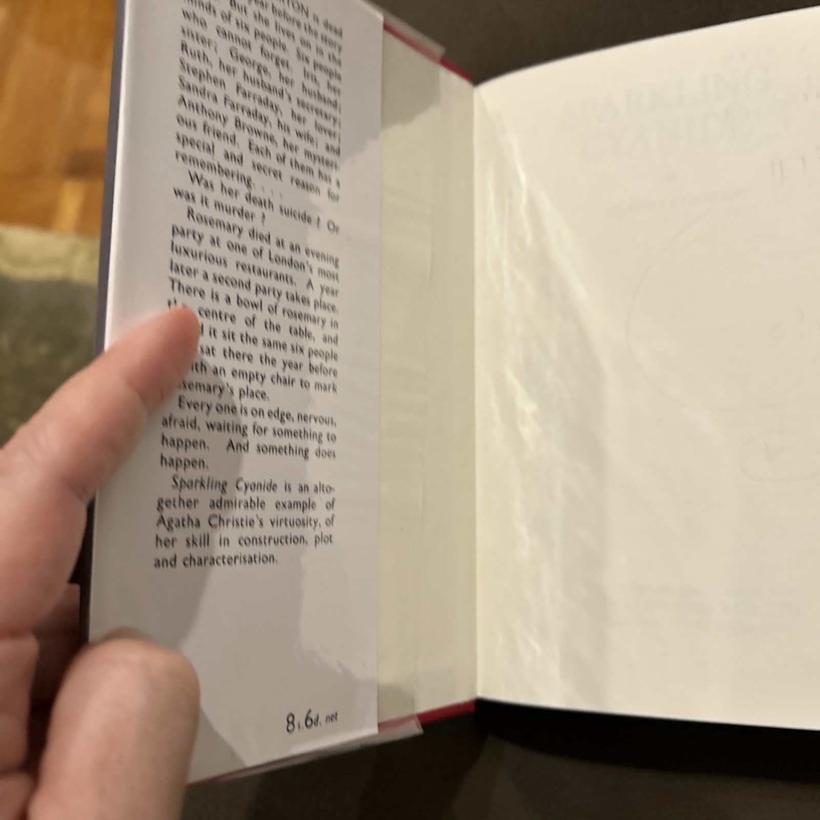 Sparkling Cyanide by Agatha Christie Crime Club Facsimile Edition Hardback