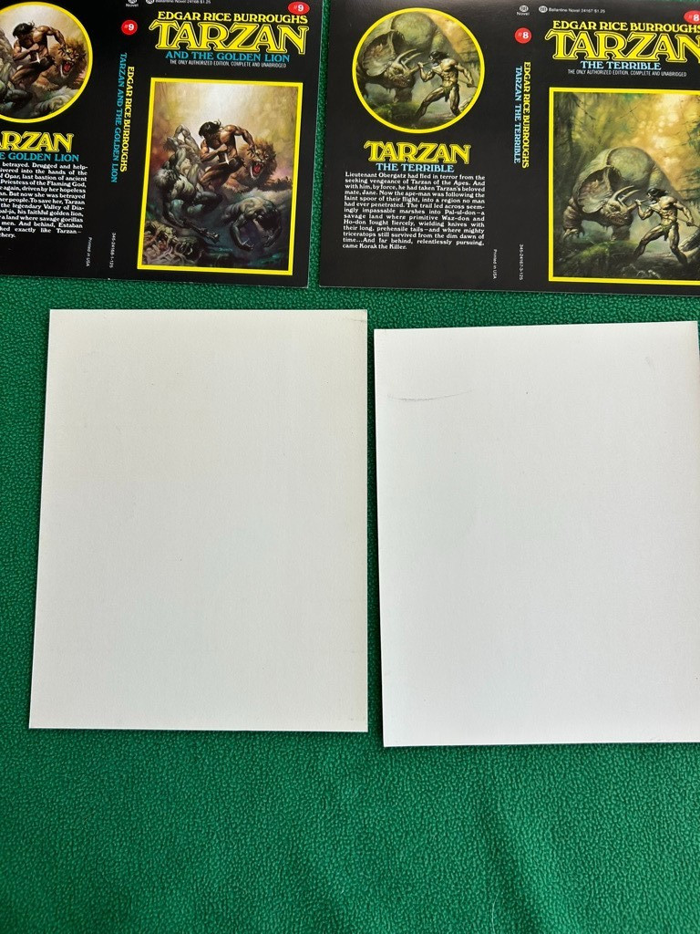 TARZAN Edgar Rice Burroughs 1970s Ballantine Paperback Cover Proofs Lot of 6