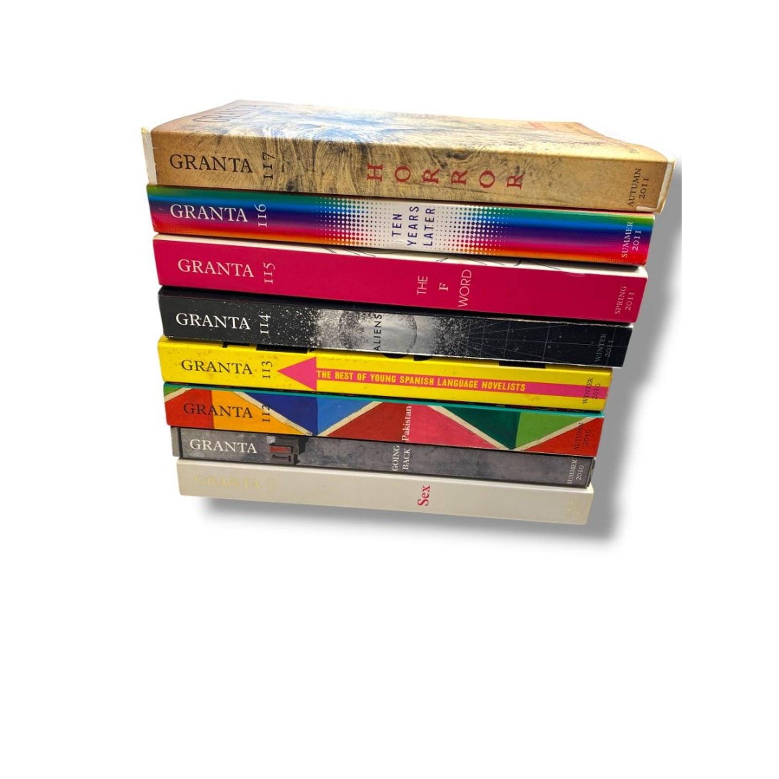The Magazine of New Writing Issues of Granta 8 Paperback Books 110-117