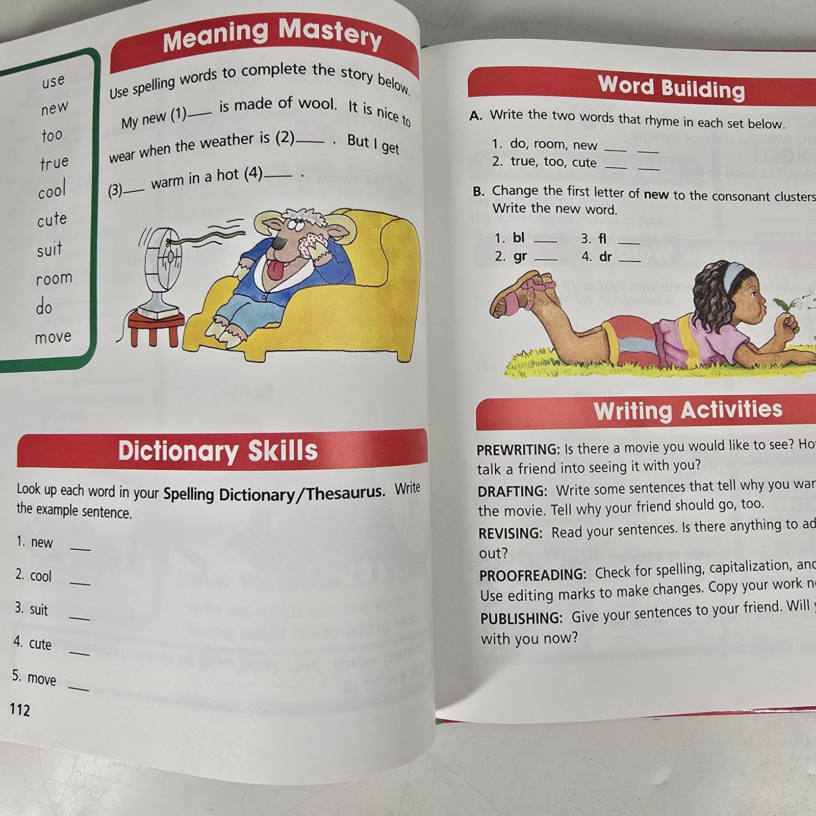Spelling Vocabulary And Writing Macmillan McGraw-Hill HC Book Textbook