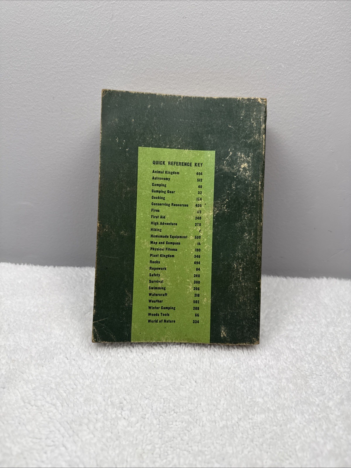 Fieldbook for Boys and Men ~ Boy Scouts of America 1969 PB Green