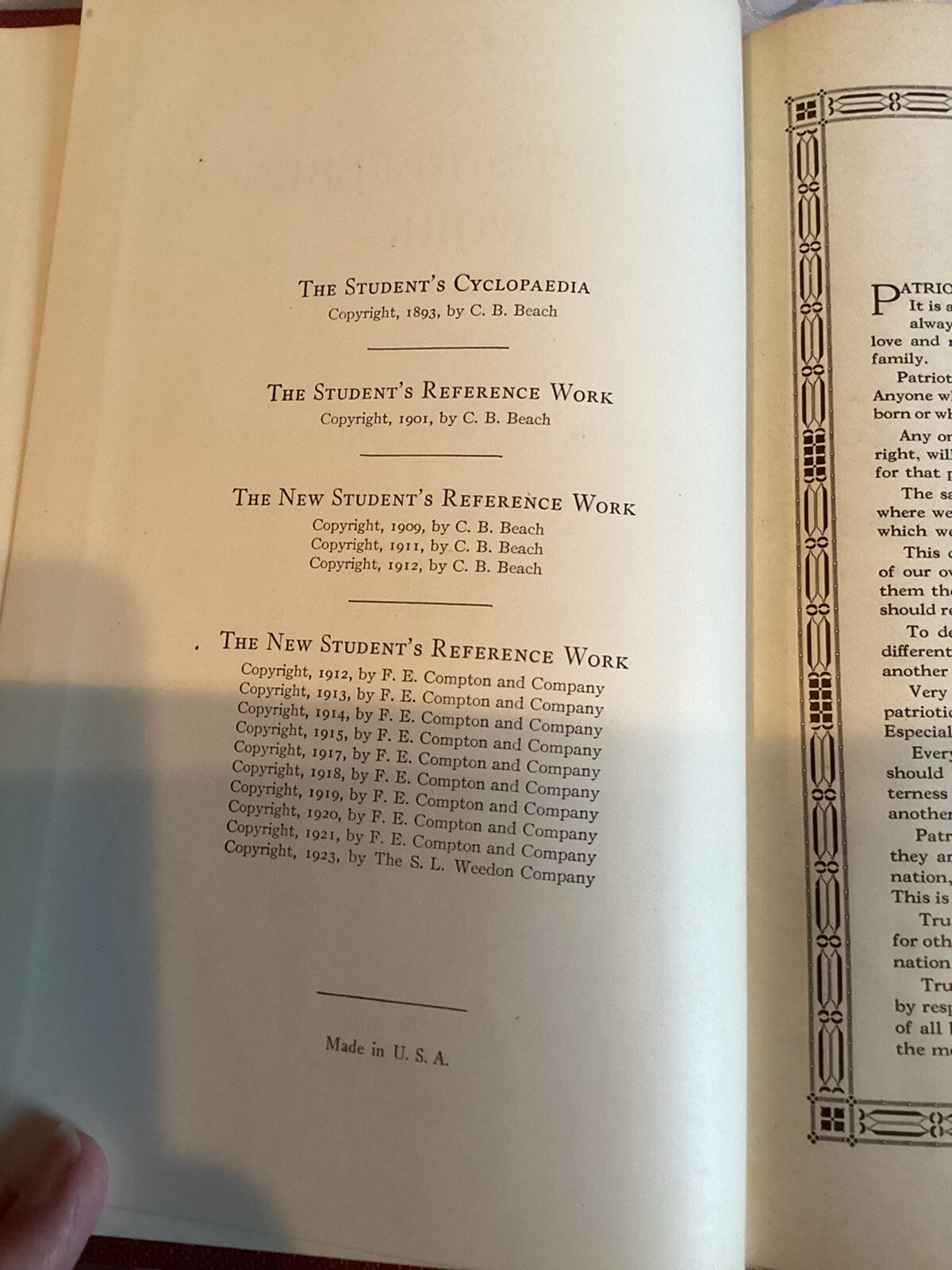 New Students Reference Work Vols. I V VI VII and VIII – Vintage 1923 Illustrated