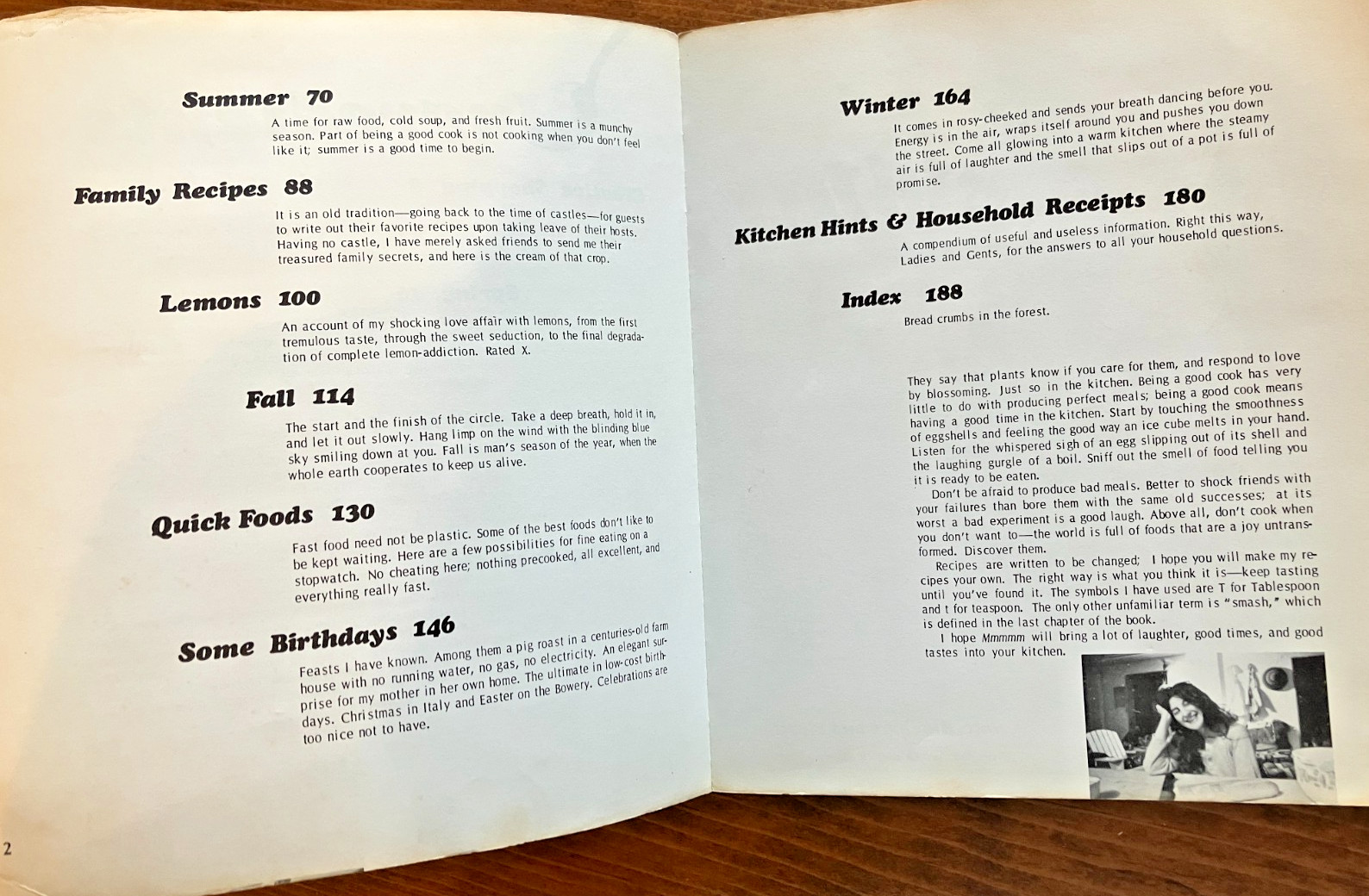 Mmmmm: A Feastiary by Ruth Reichl 1st edition 1972 Softcover RARE Cookbook