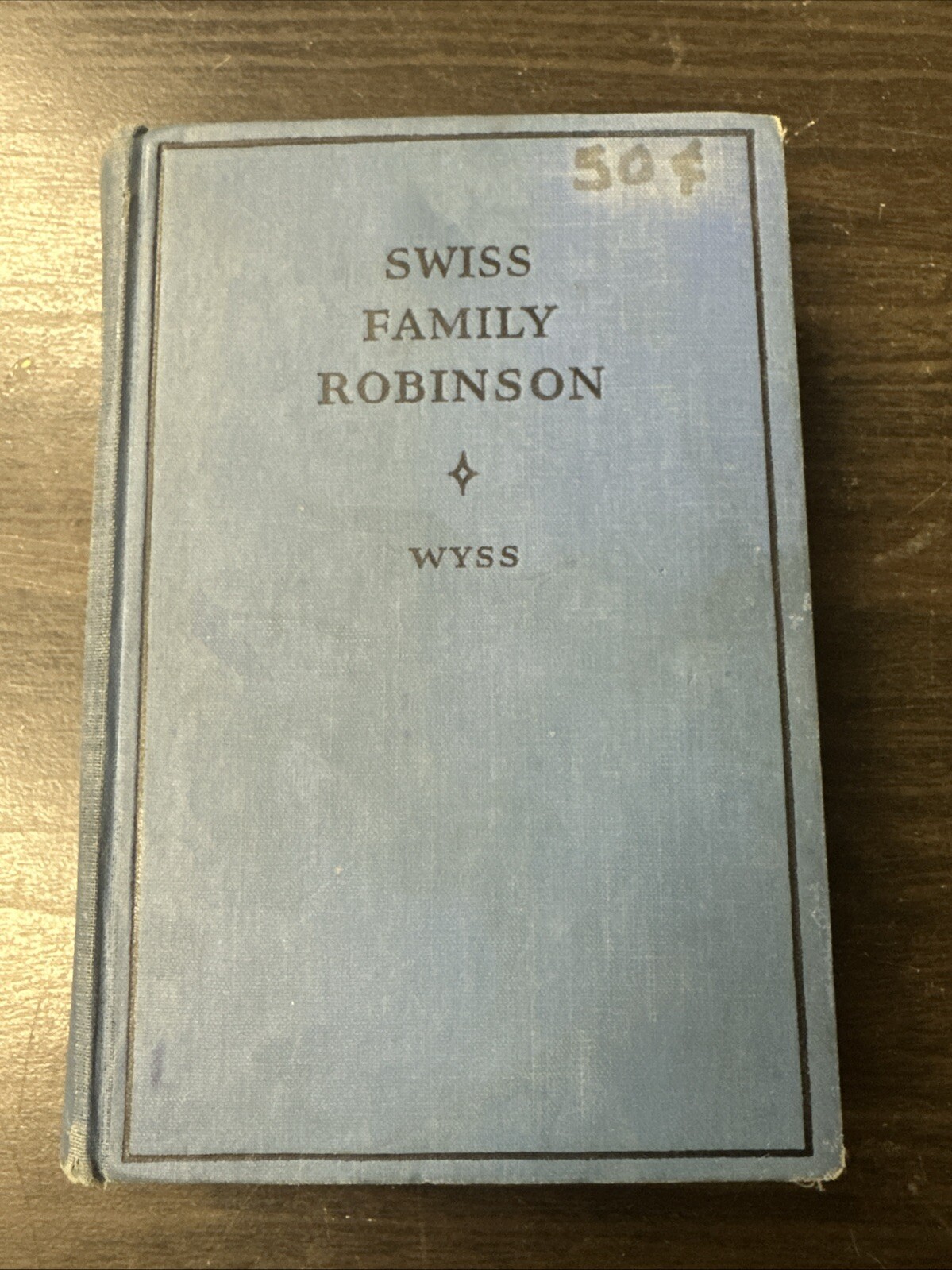 Vintage Swiss Family Robinson Old Hardcover RARE Book 250 Pages
